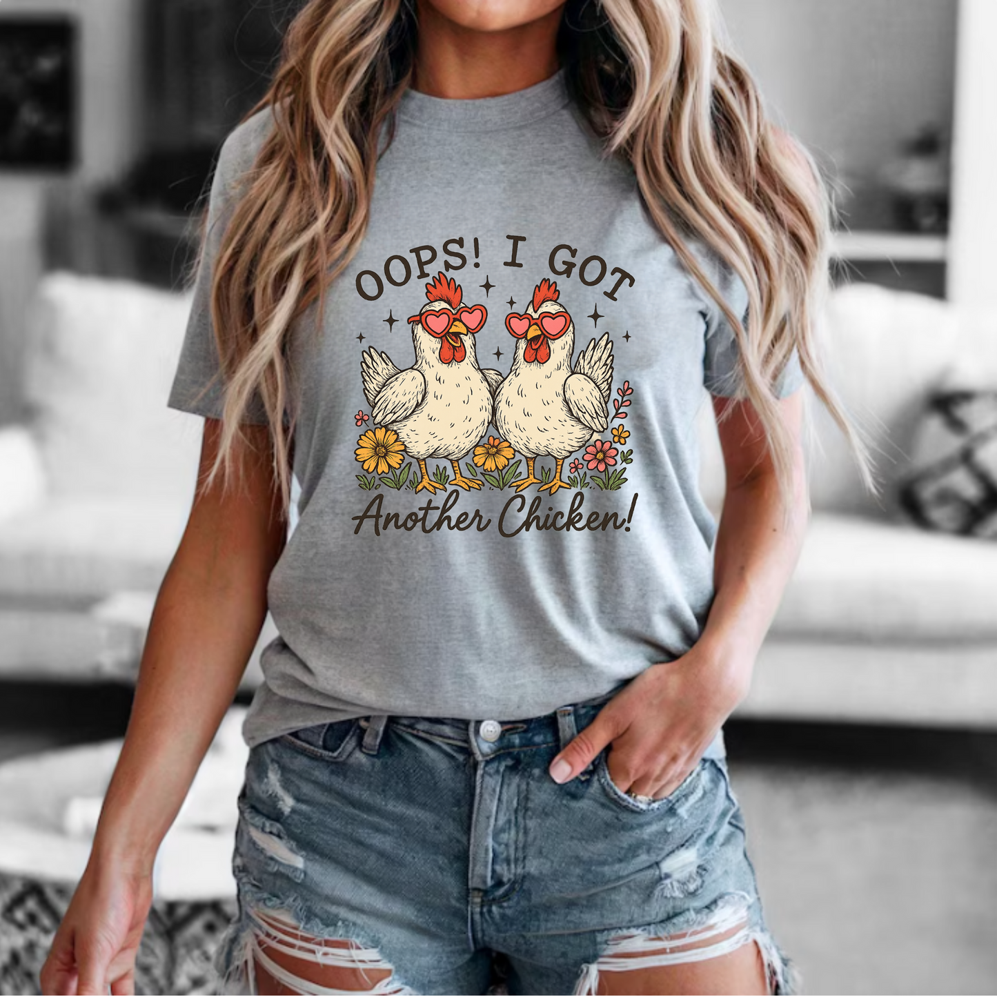 Funny Chicken Lovers Unisex Tee - 'Oops! I Got Another Chicken!'