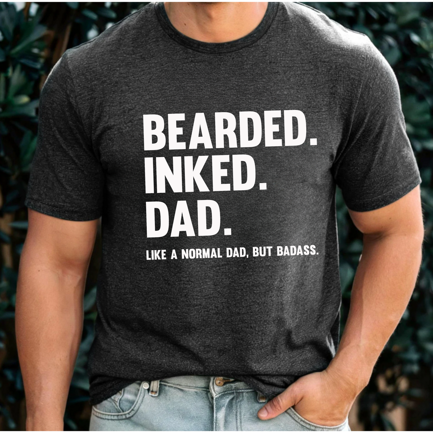Bearded Dad Tee - Inked & Badass Unisex Short Sleeve Shirt