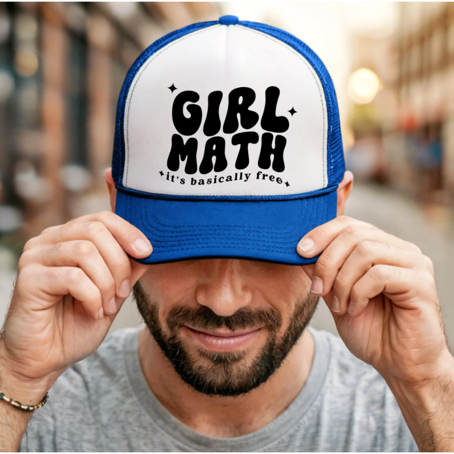 Trucker Cap Girl Math so its basically free