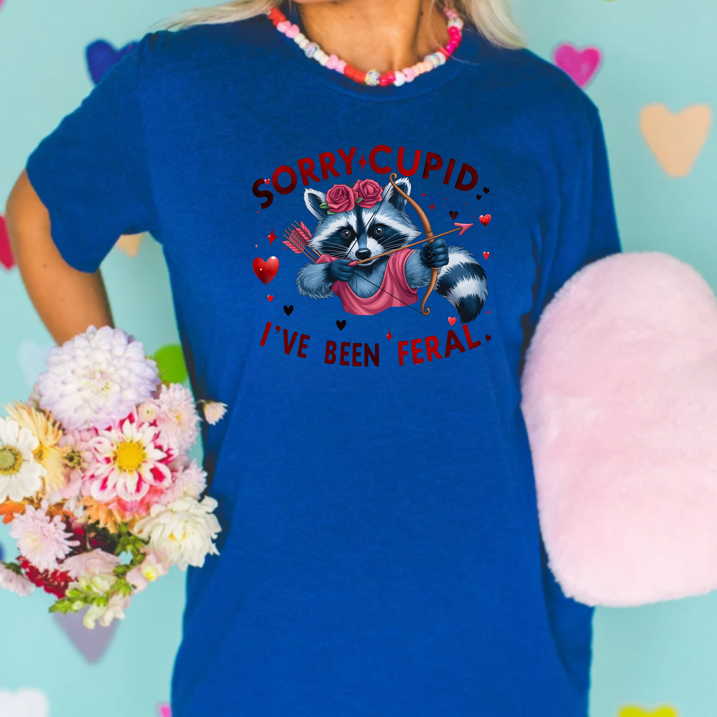 Sorry cupid I've been feral Valentine's Day Tee