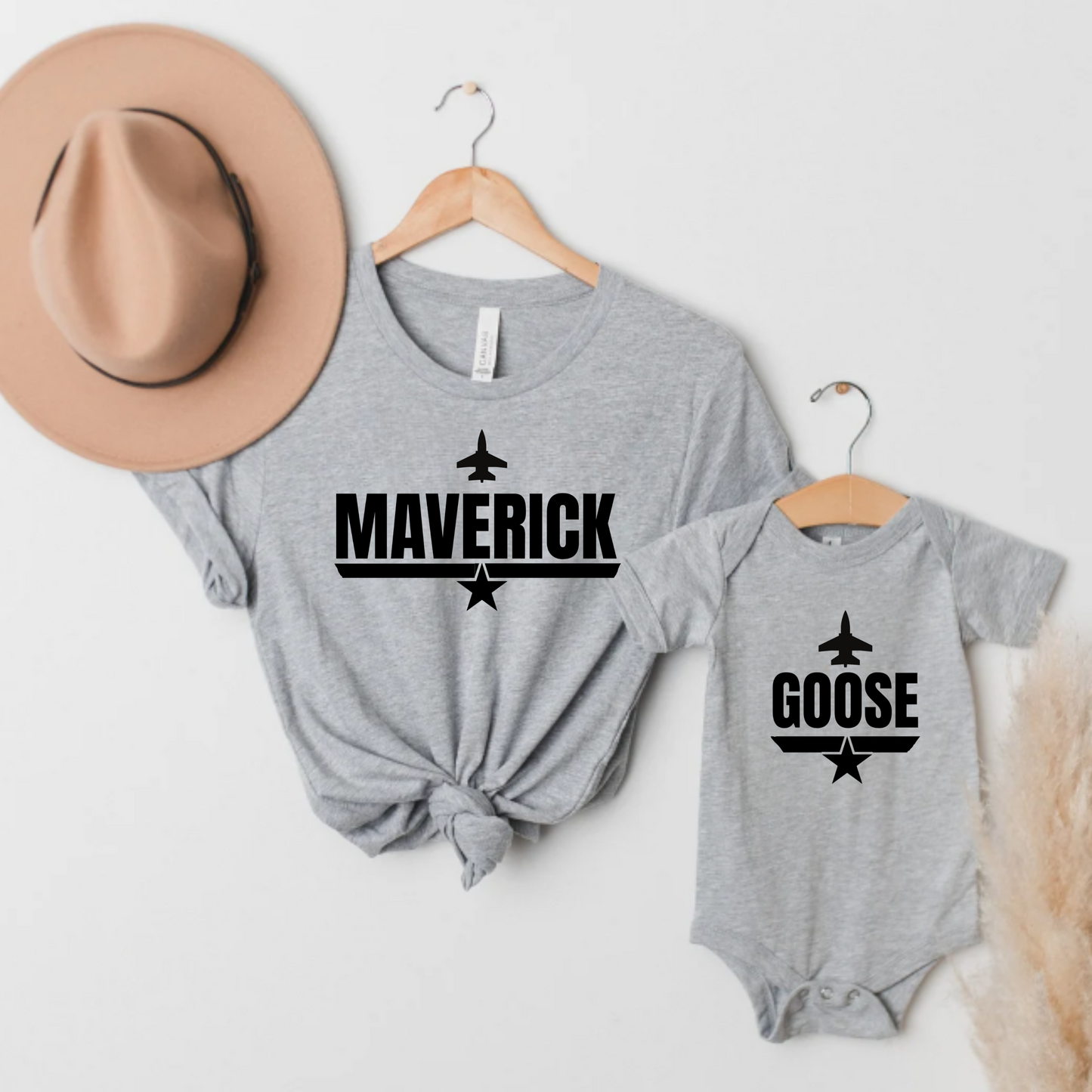 Infant Bodysuit - 'Maverick and Goose' Mom and Baby Design