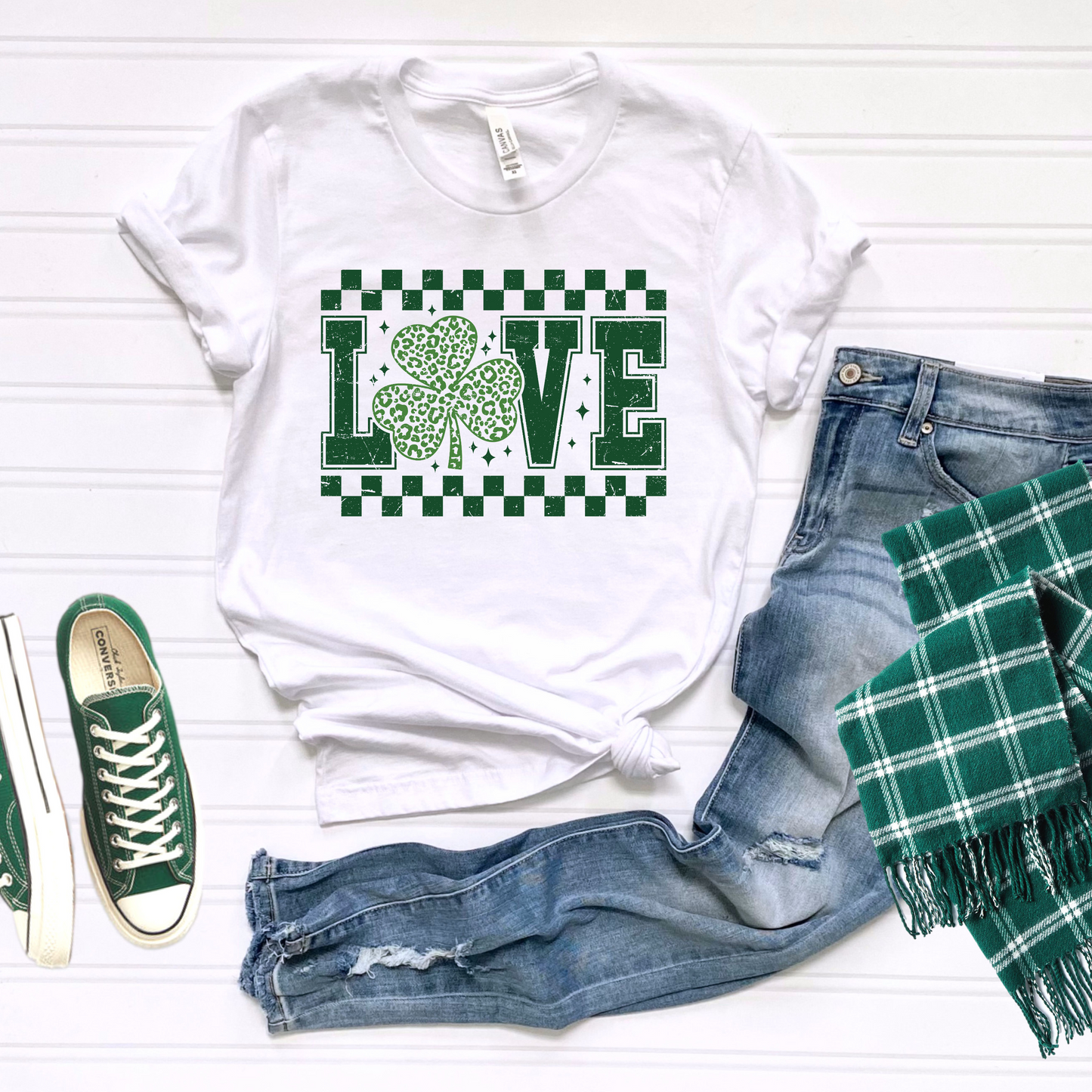 Shamrock Love Unisex Tee for St. Patrick's Day