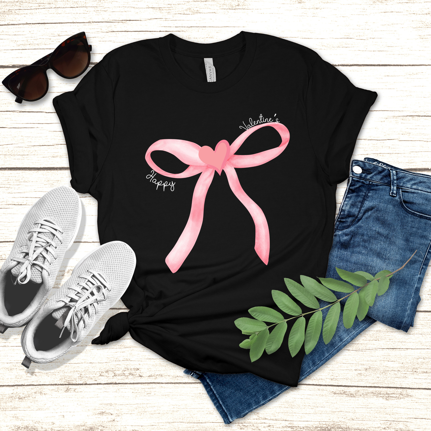 Valentine's Day Coquette Bow Tee