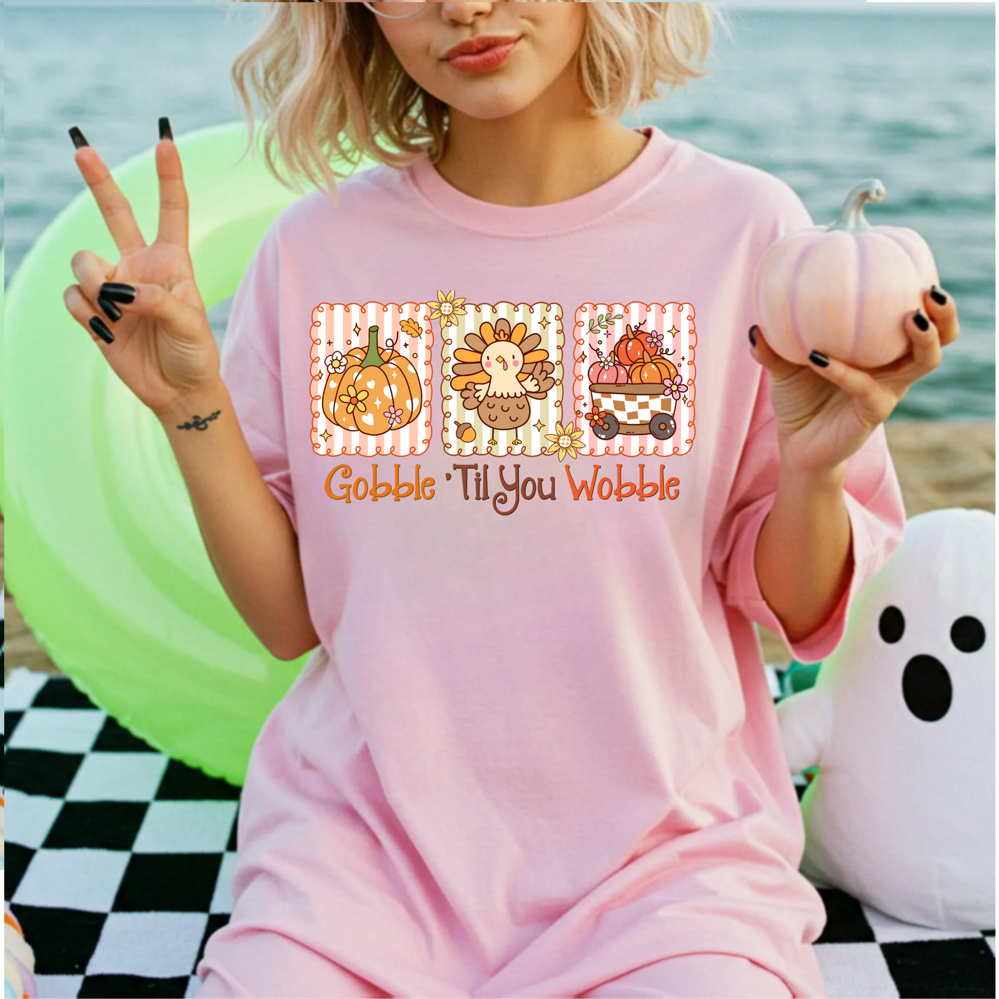 Thanksgiving Unisex T-Shirt Gobble til you wobble