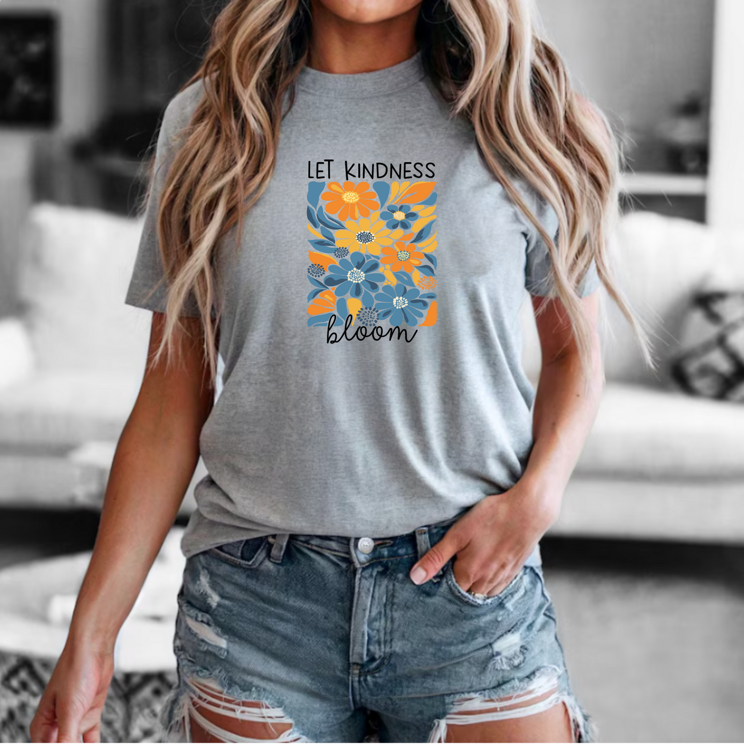 Floral Tee Let Kindness Bloom Shirt