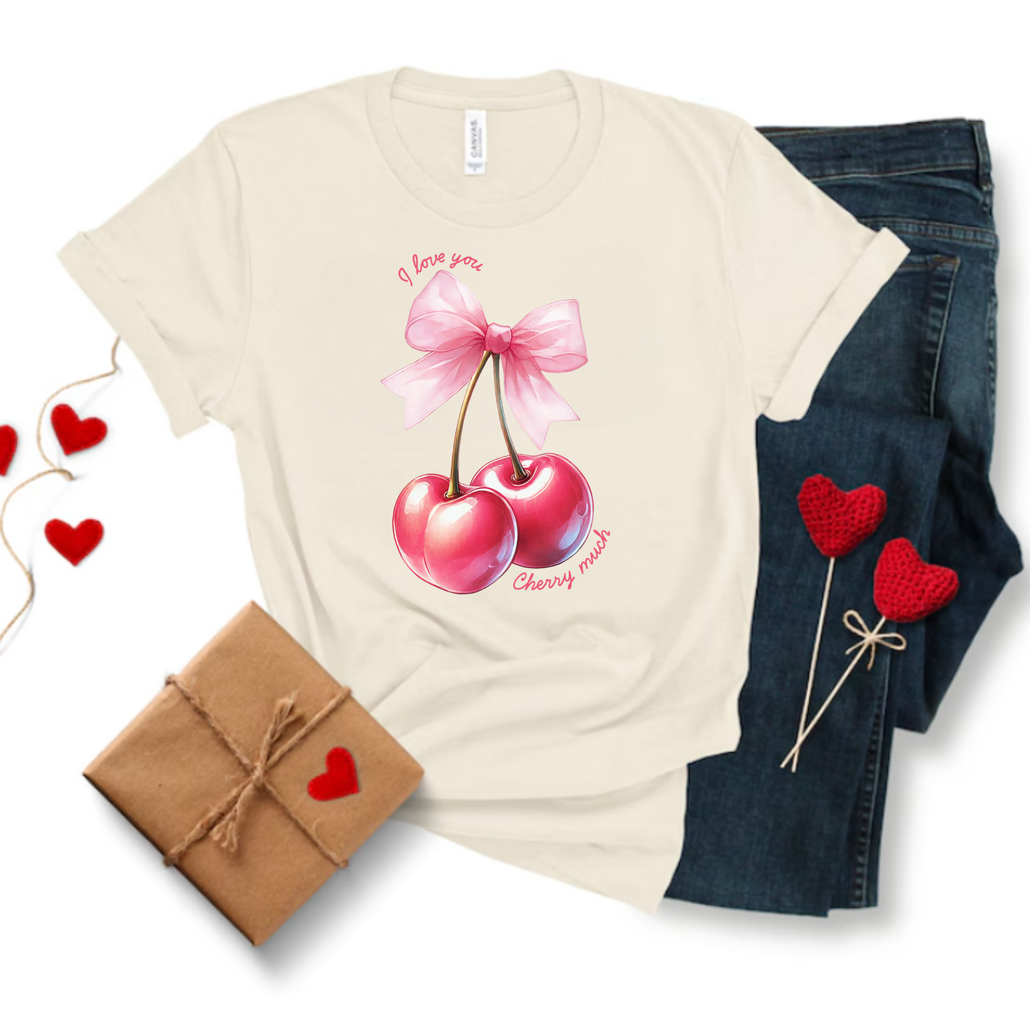 Valentines Day I love you cherry much Tee