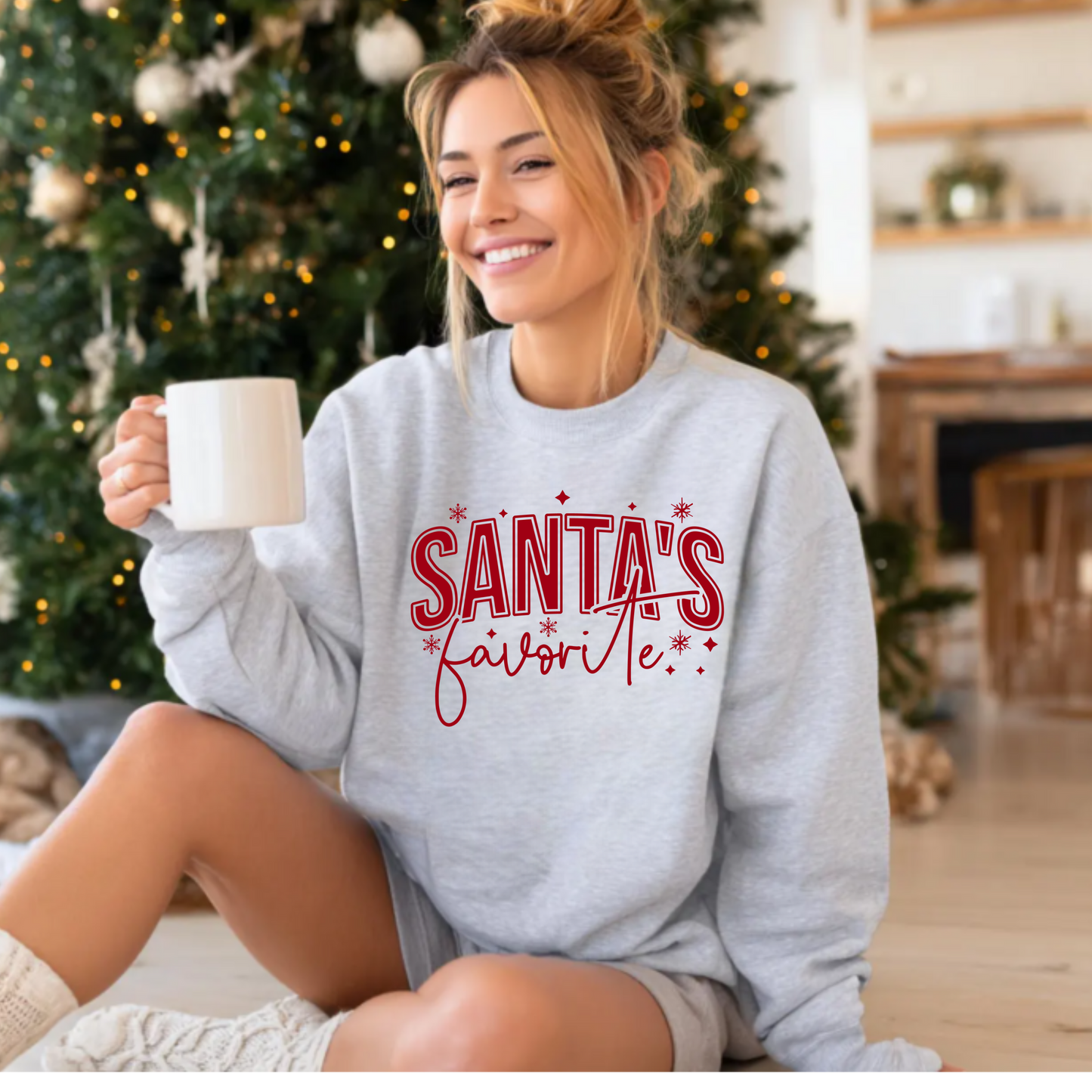Christmas Santa's Favorite Crewneck Sweatshirt