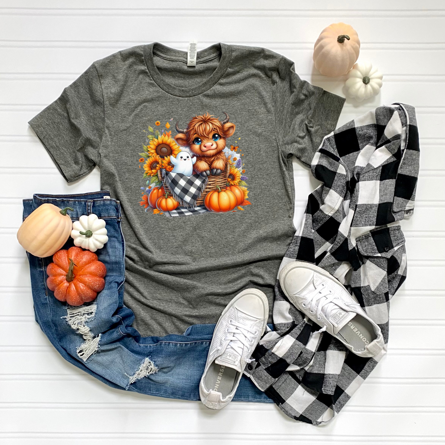 Fall Highland Cow T-Shirt