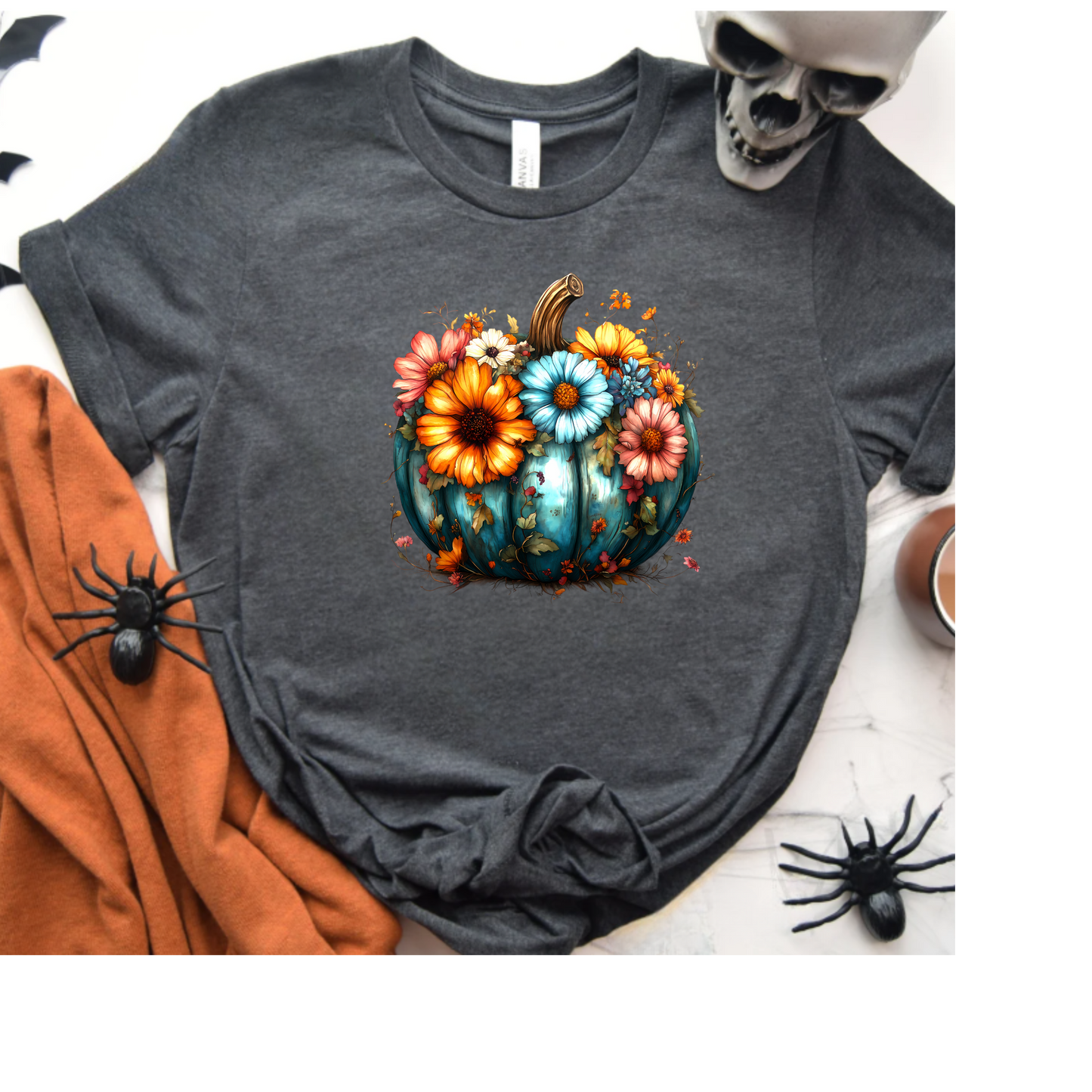 Floral Pumpkin T-Shirt