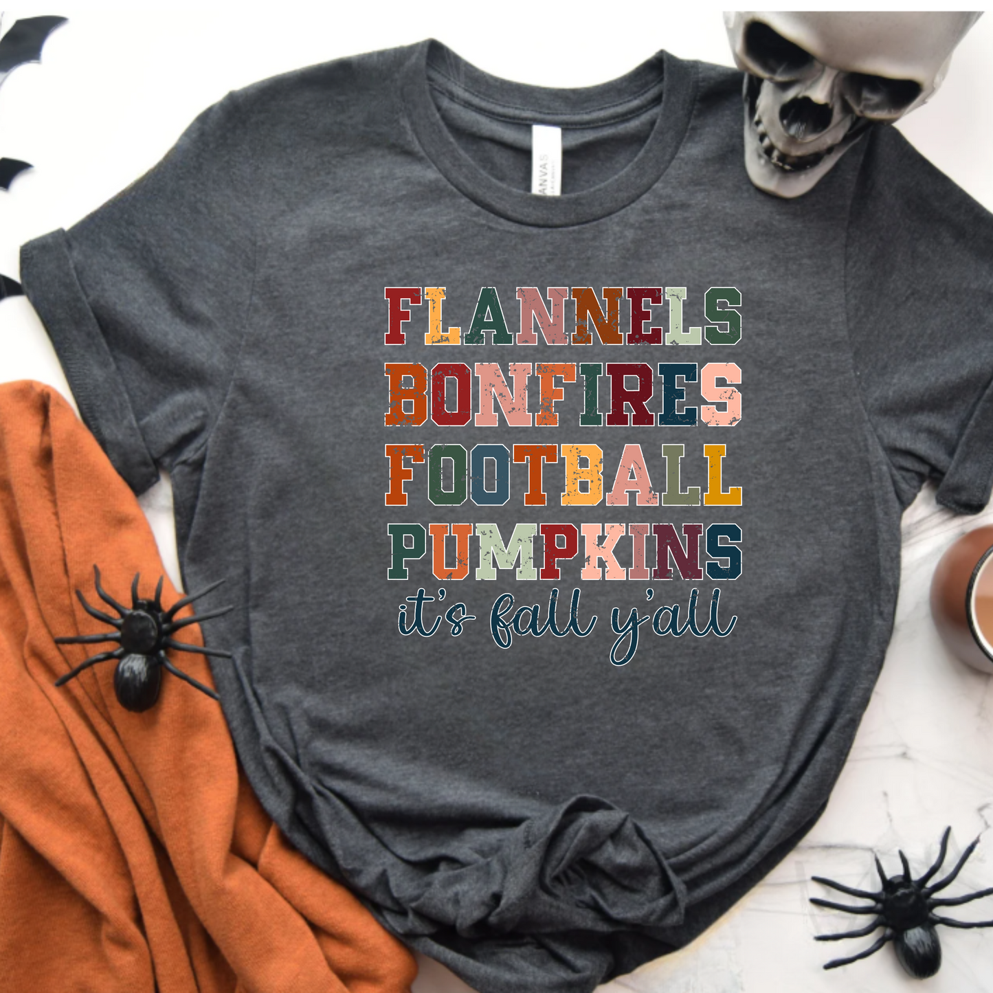 Fall Vibes Unisex T-Shirt - flannels, bonfires, football, pumpkins