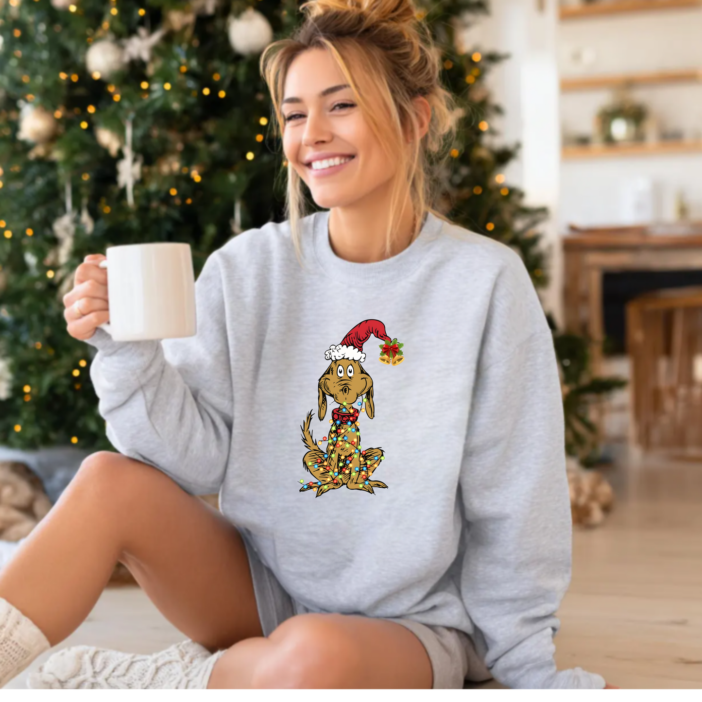 Christmas Cartoon Dog Sweatshirt