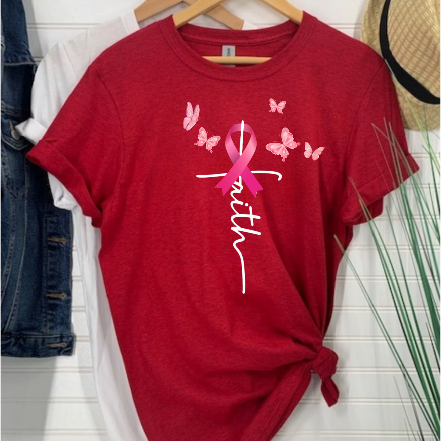 Faith Breast Cancer Awareness T-Shirt