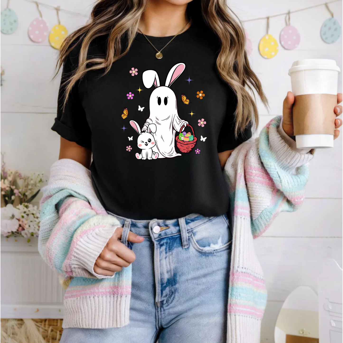 Ghost Easter Bunny Tee