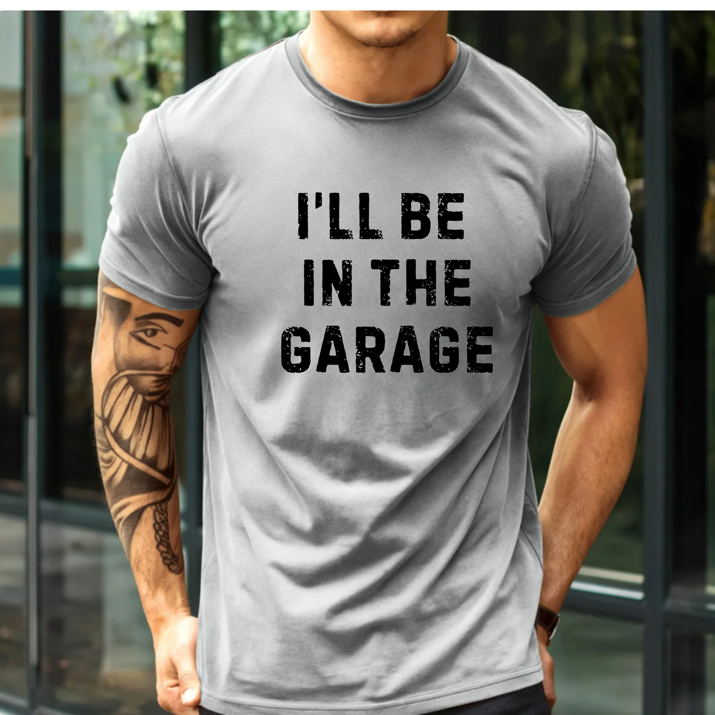 I'll be in the garage Men's Tee Shirt