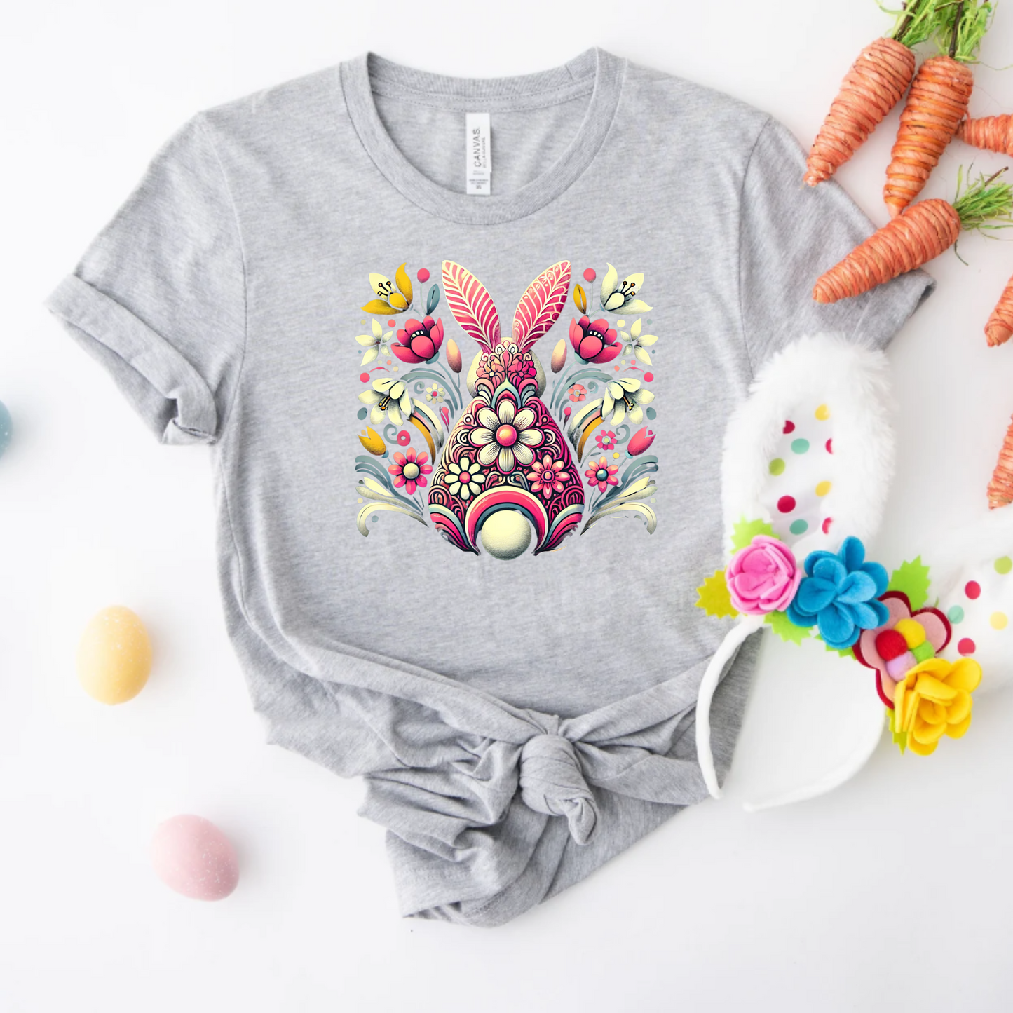 Floral Easter Bunny Tee