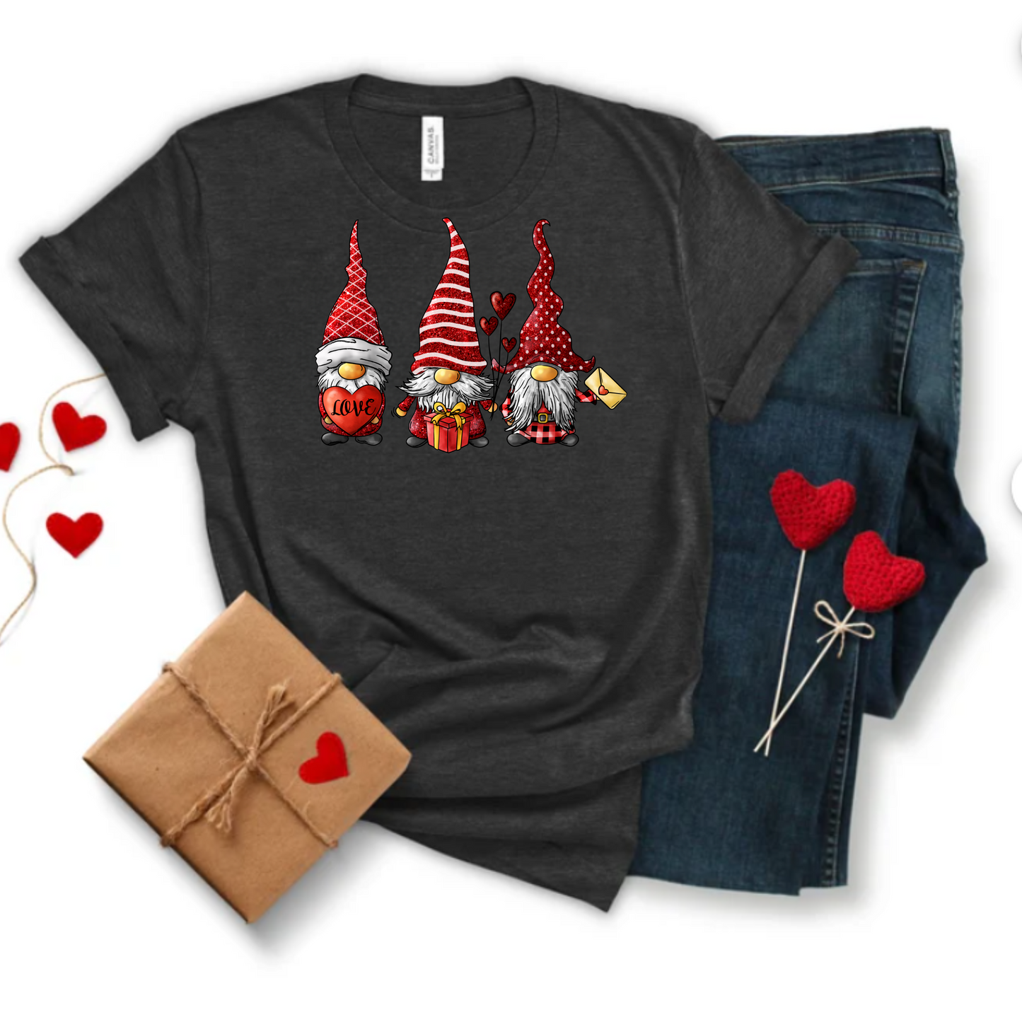Valentines Day Gnomes Tee
