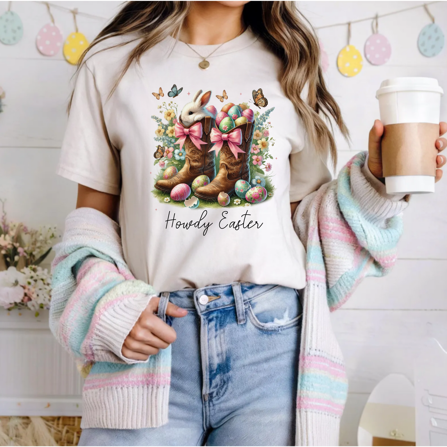 Cowboy Boot Easter T-Shirt
