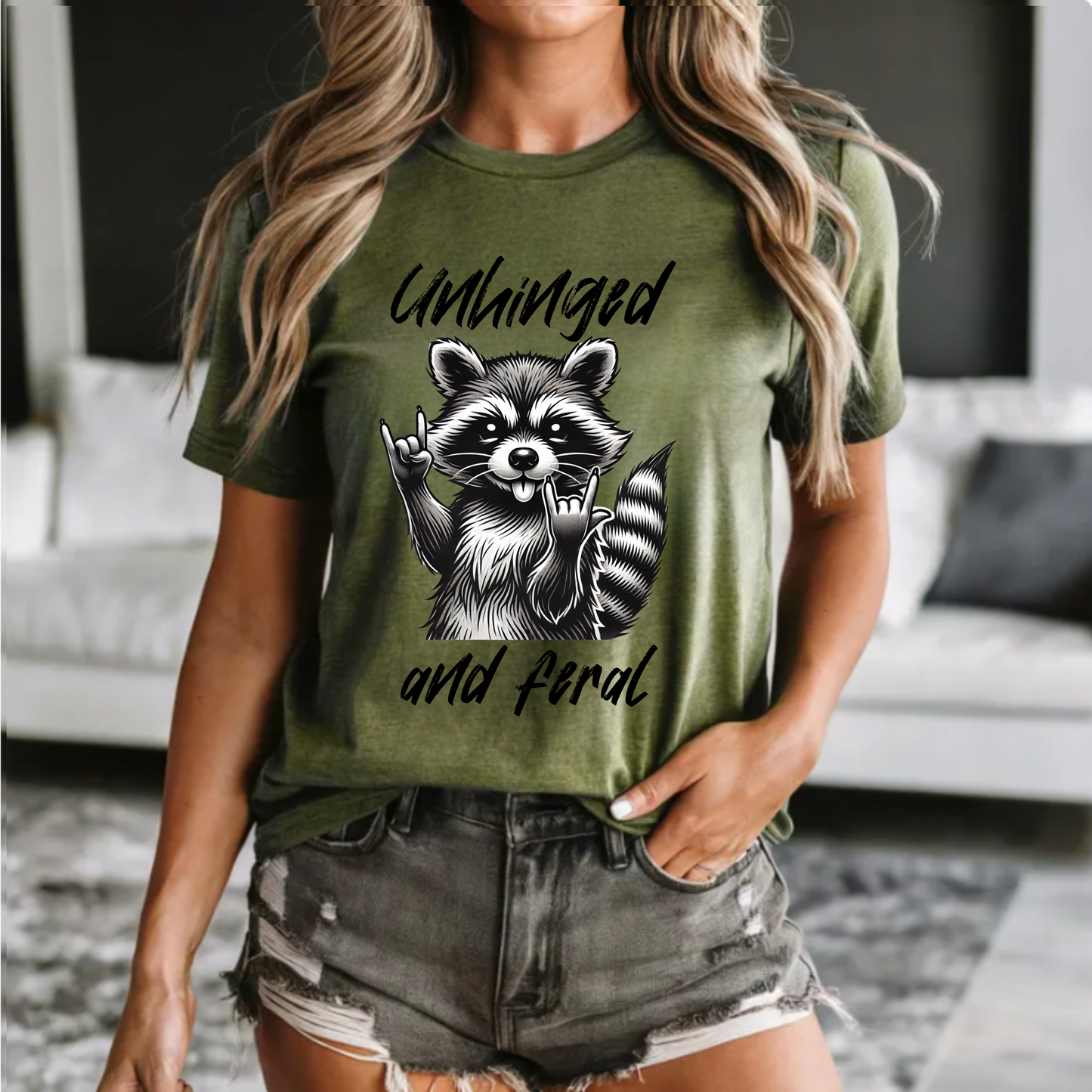 Raccoon Unhinged Unisex Tee