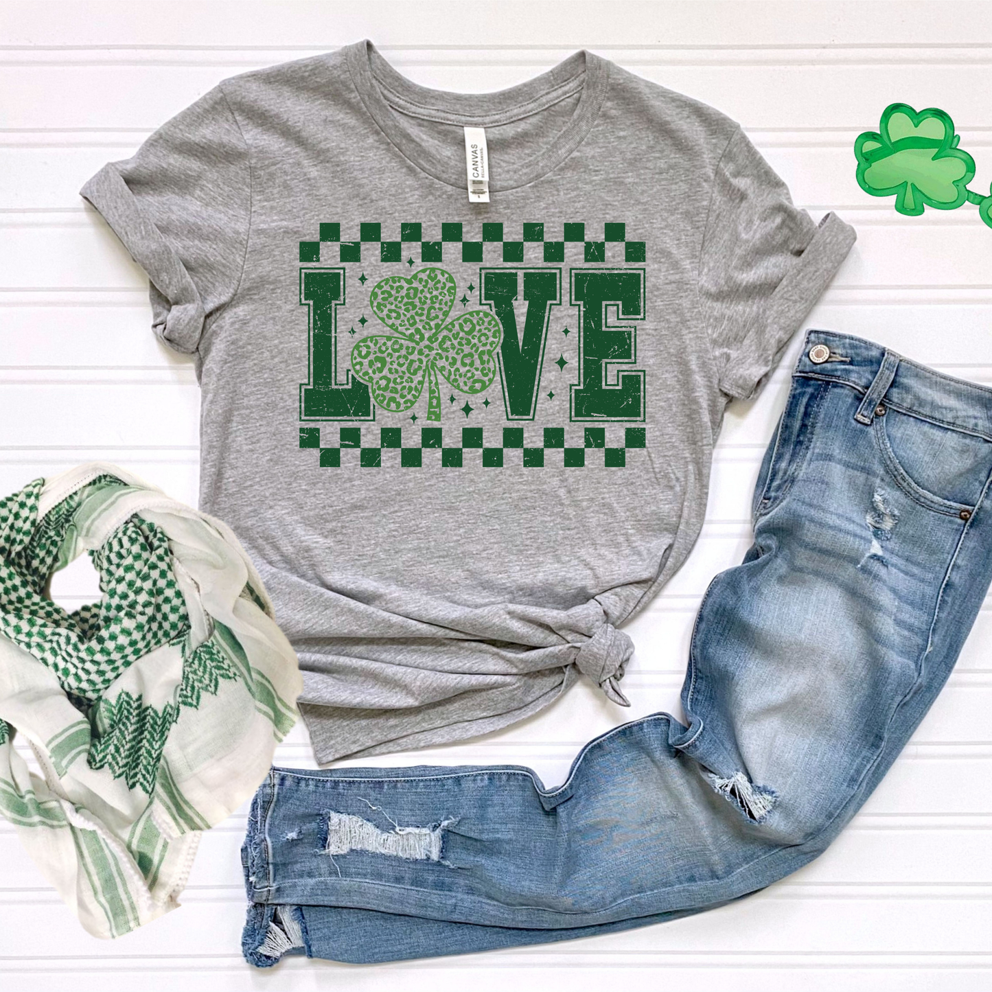 Shamrock Love Unisex Tee for St. Patrick's Day