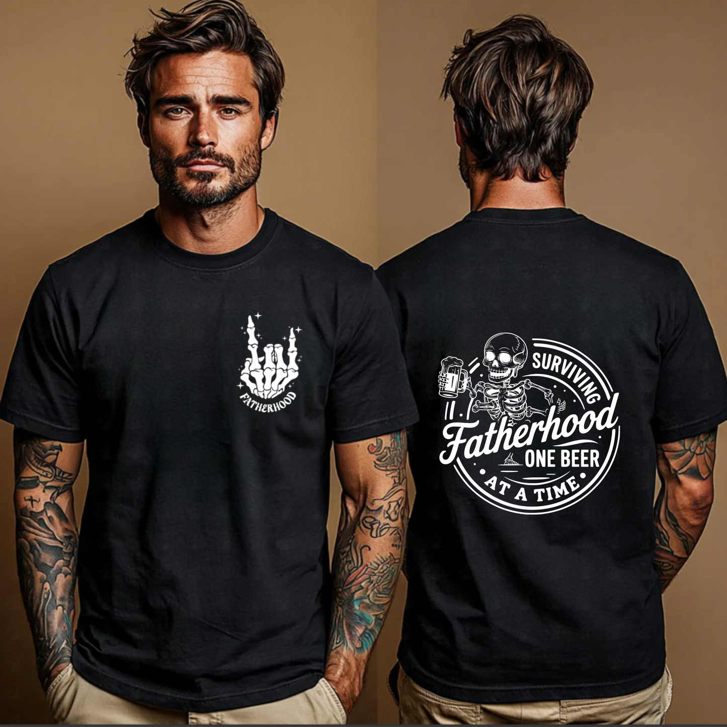 Beer Lover T-Shirt - Surviving Fatherhood One Beer at a Time