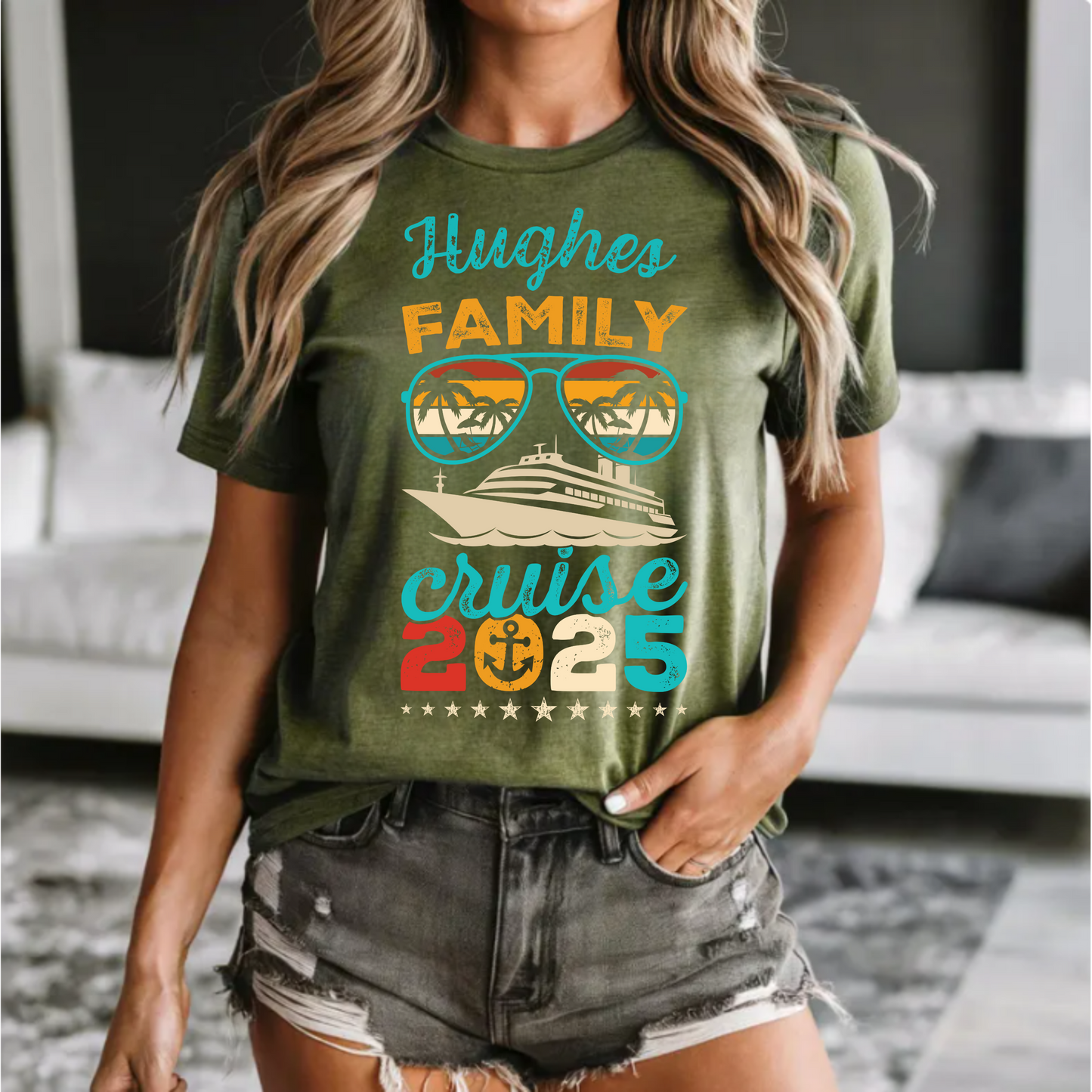 Customized Family Cruise 2025 Unisex Tee