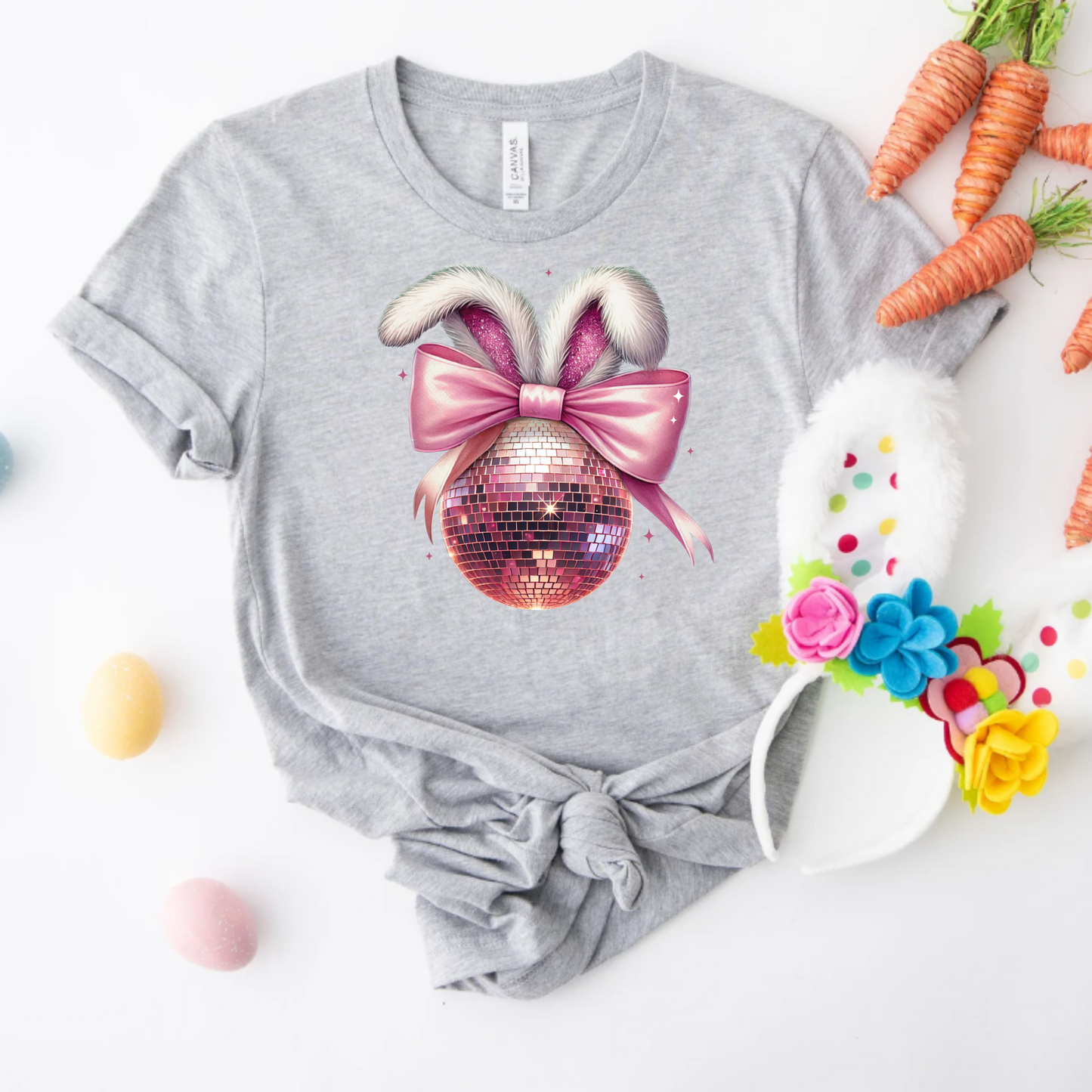 T-Shirt - Disco Ball Bunny Rabbit Graphic Tee