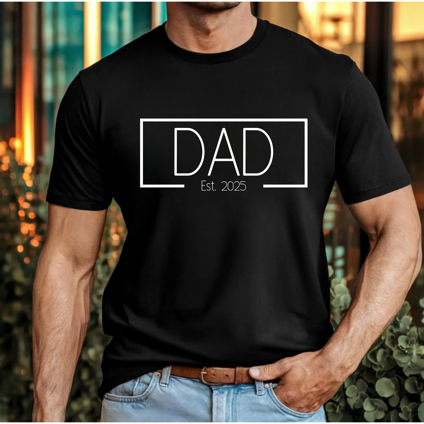 T-Shirt Dad est 2025 Unisex Jersey Short Sleeve Tee