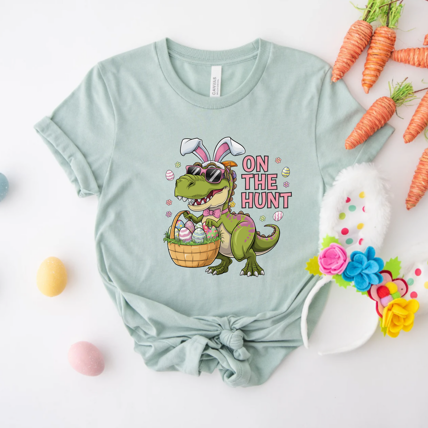 Easter dinosaur "On the hunt" png