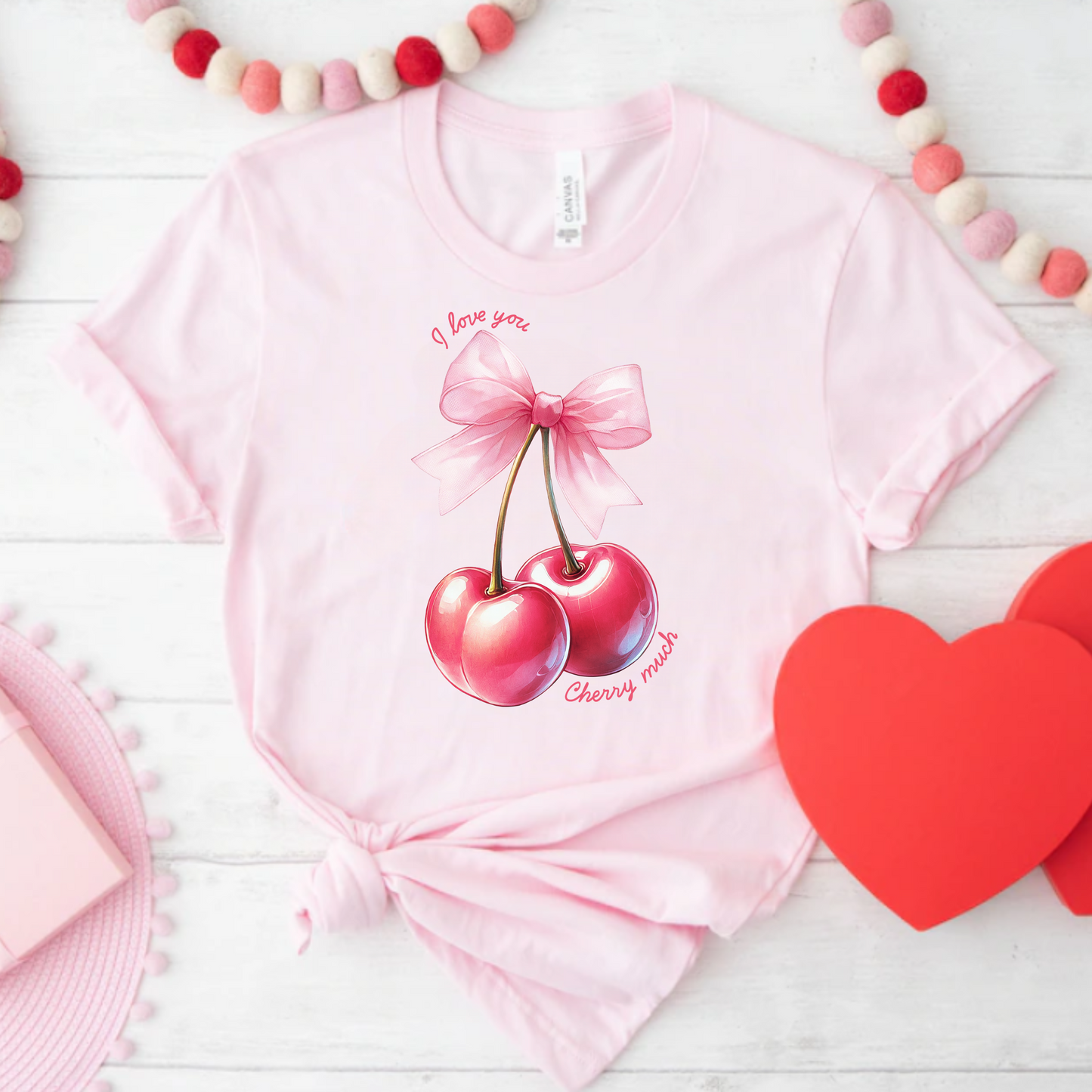 Valentines Day I love you cherry much Tee