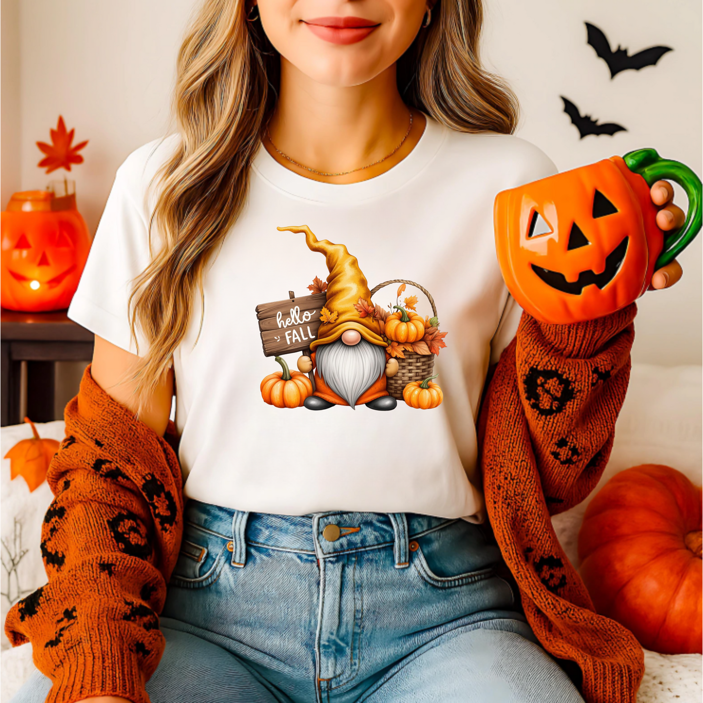Hello Fall Gnome T-Shirt