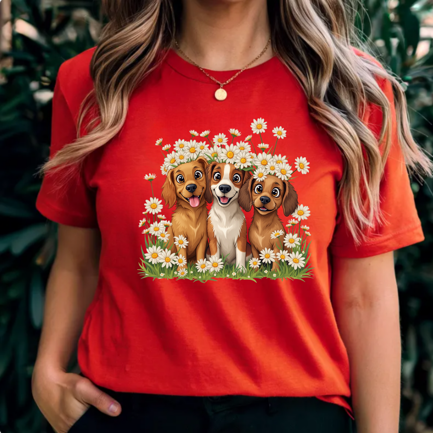 Dog Floral Tee