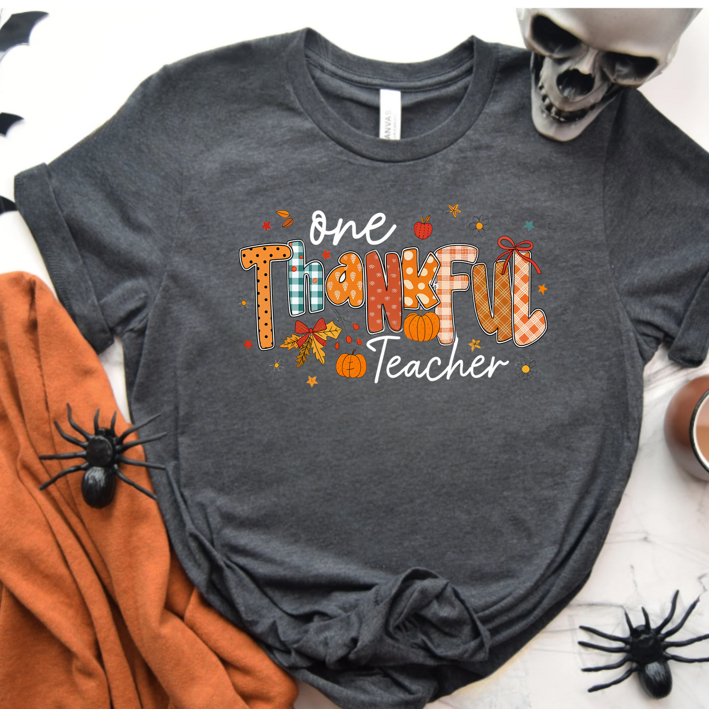 Teacher Appreciation Unisex Softstyle T-Shirt - One Thankful Teacher Design