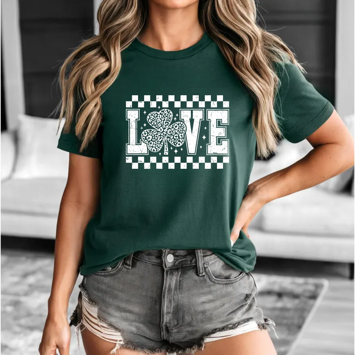 Shamrock Love Unisex Tee for St. Patrick's Day