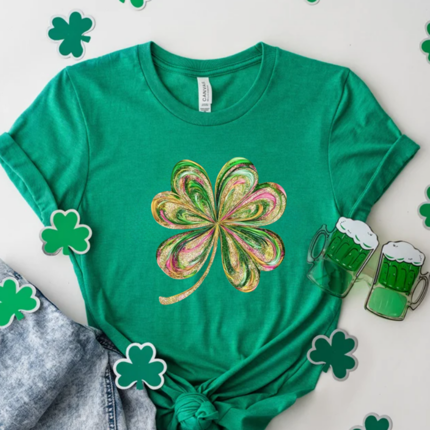 Painted Shamrock St. Patrick's Day Tee