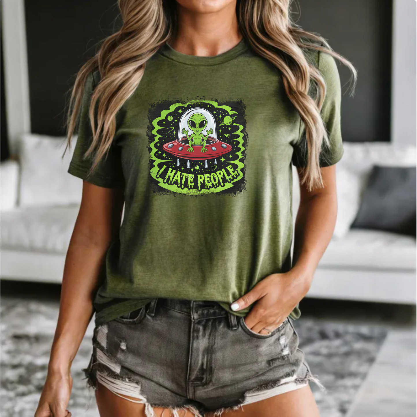 Alien Hate People Tee