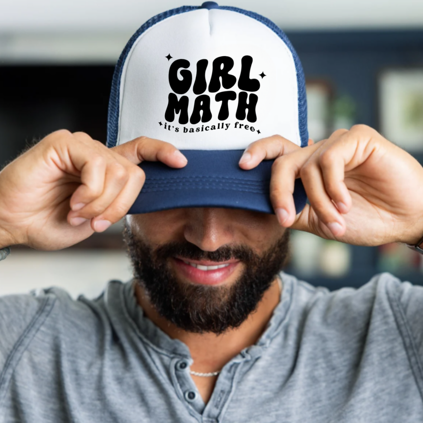 Trucker Cap Girl Math so its basically free