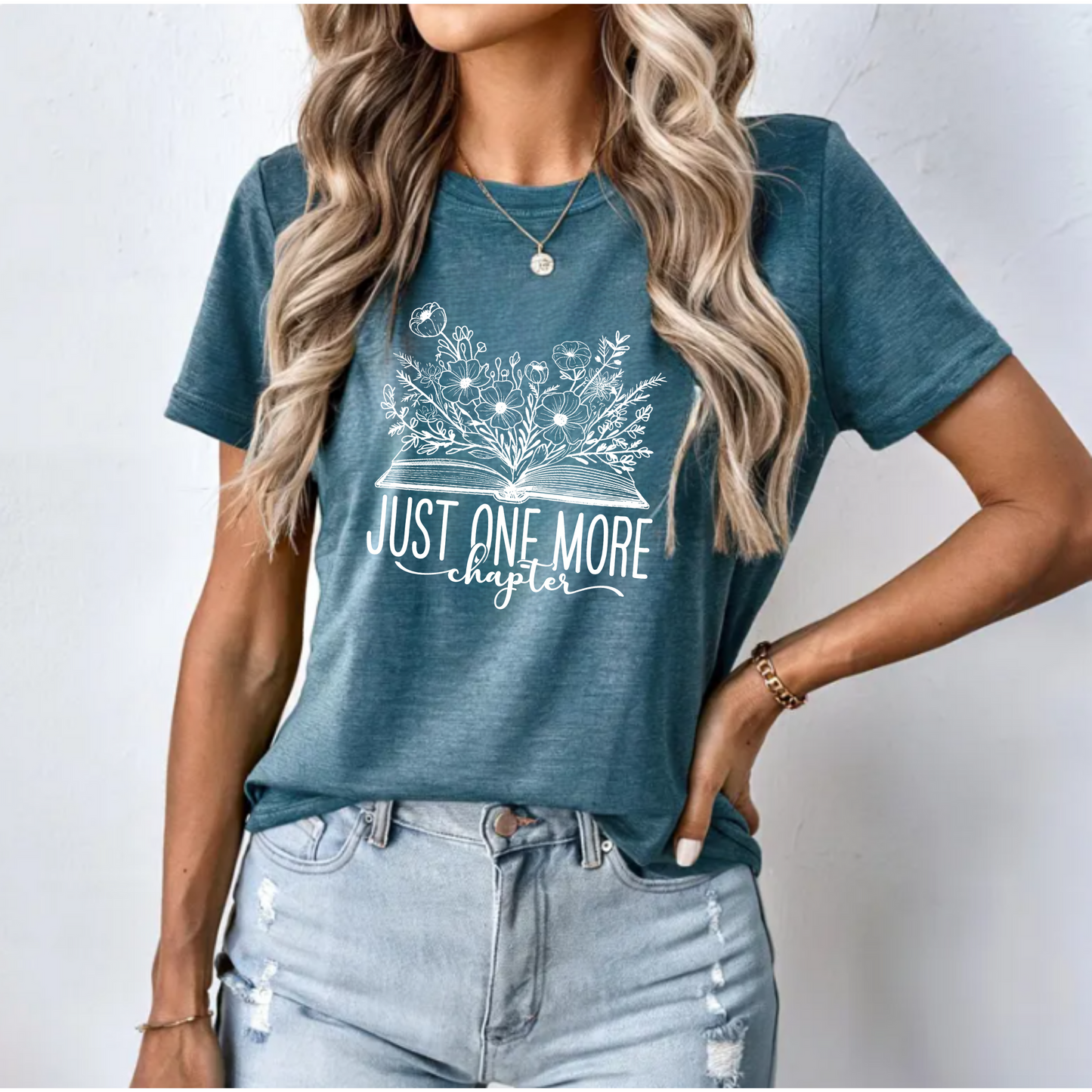 Floral Just One More Chapter Shirt