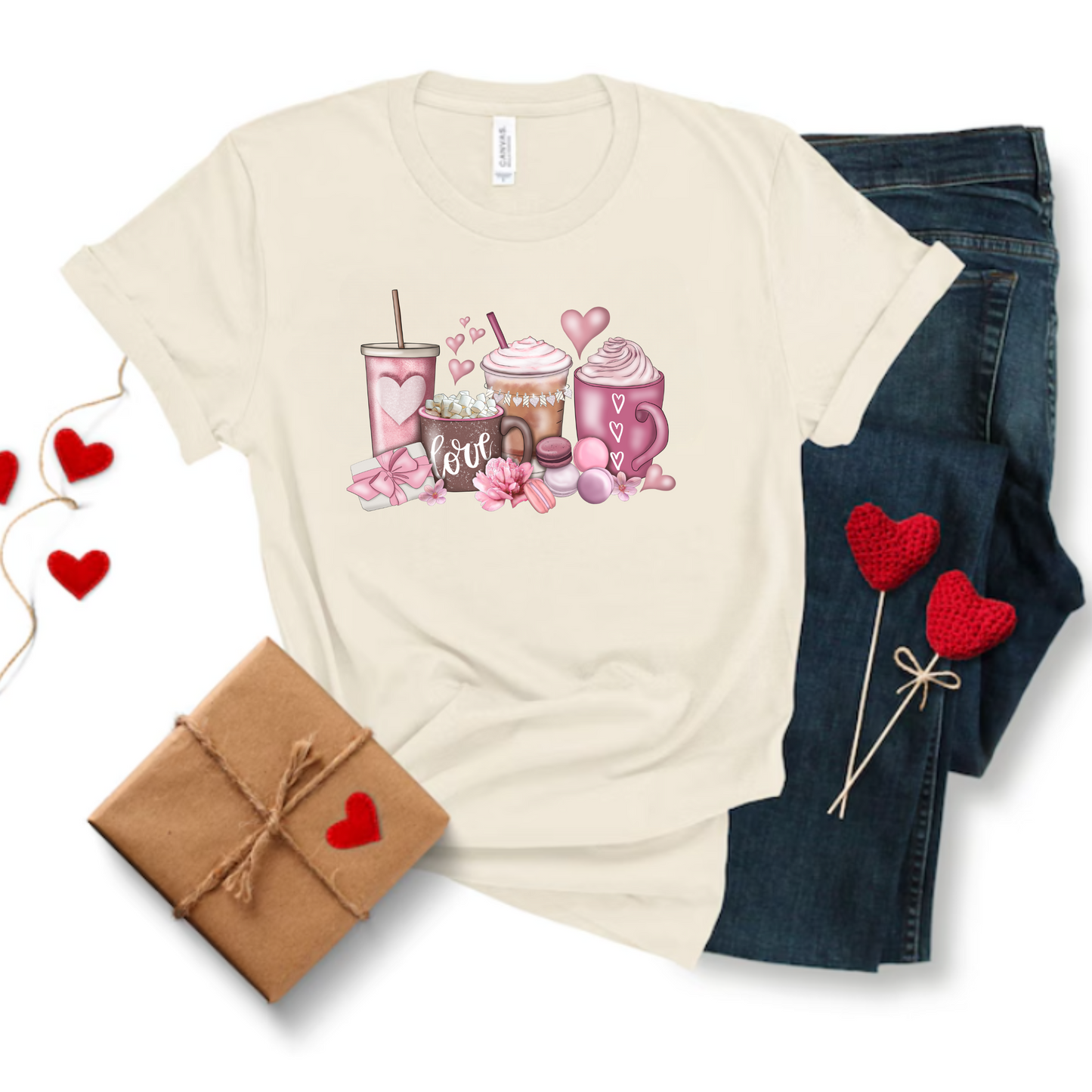 Valentines Day Latte T-shirt