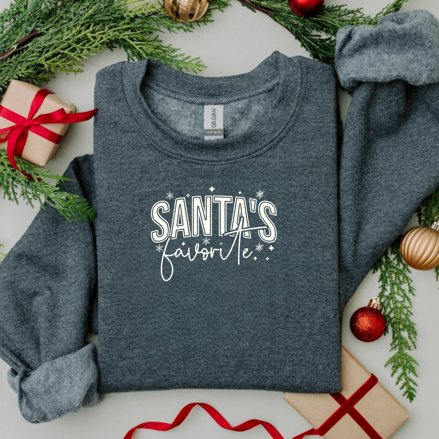 Christmas Santa's Favorite Crewneck Sweatshirt