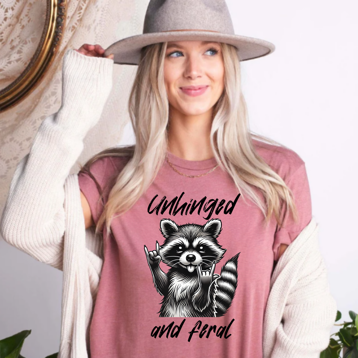 Raccoon Unhinged Unisex Tee
