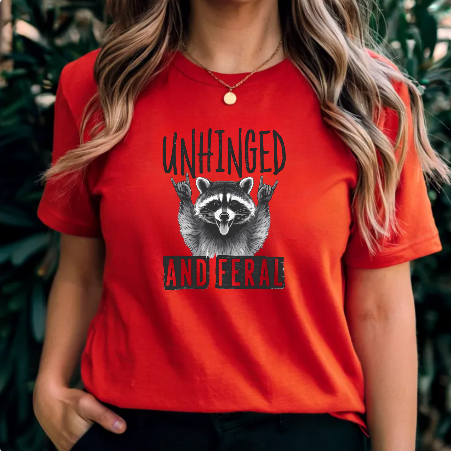 Unisex Tee 'Unhinged and feral'