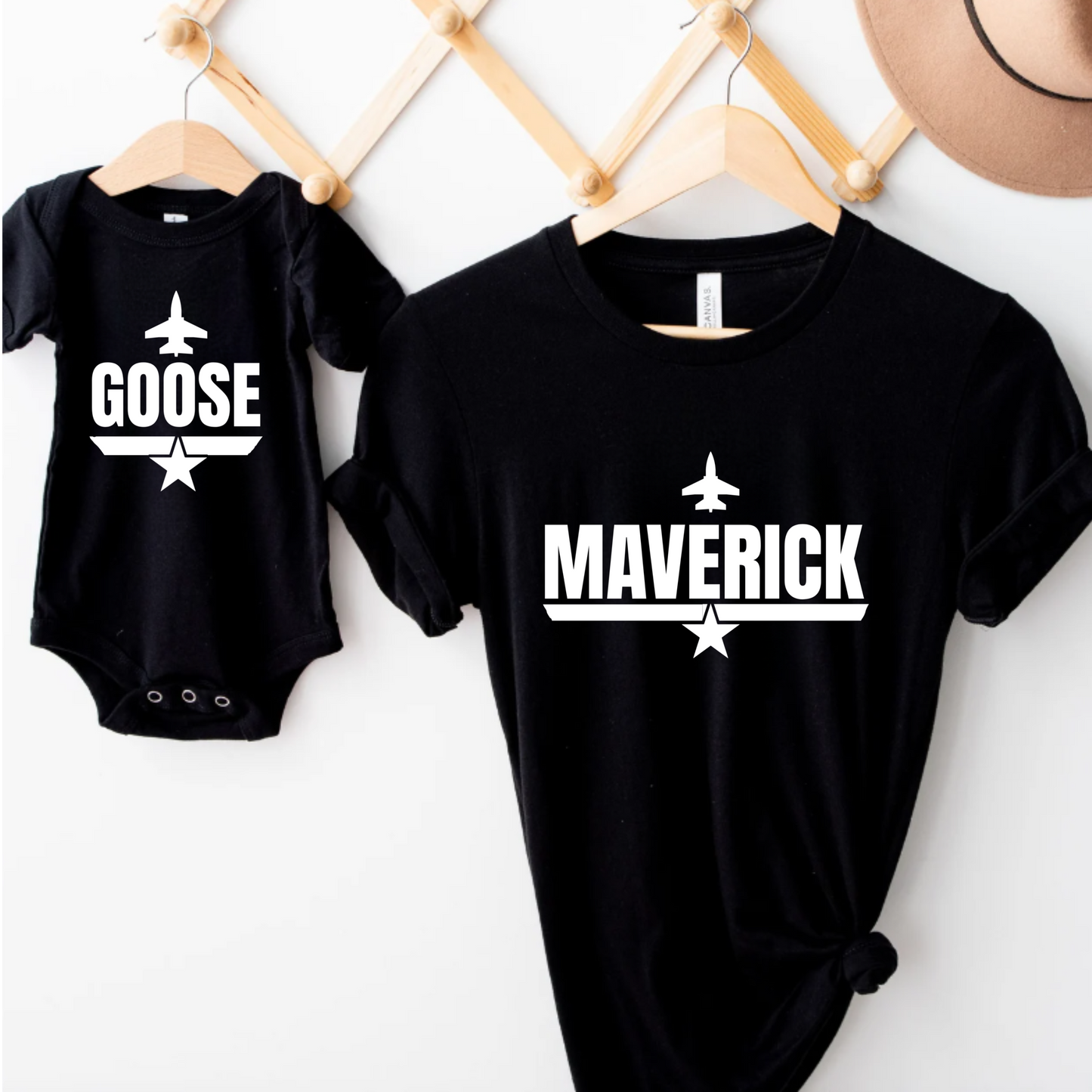 Infant Bodysuit - 'Maverick and Goose' Mom and Baby Design