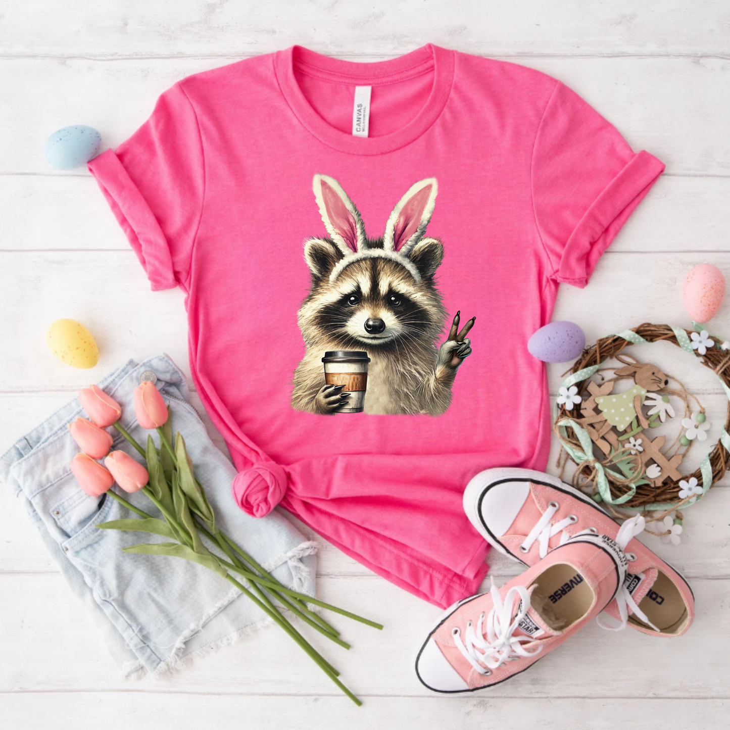 Easter Raccoon Tee