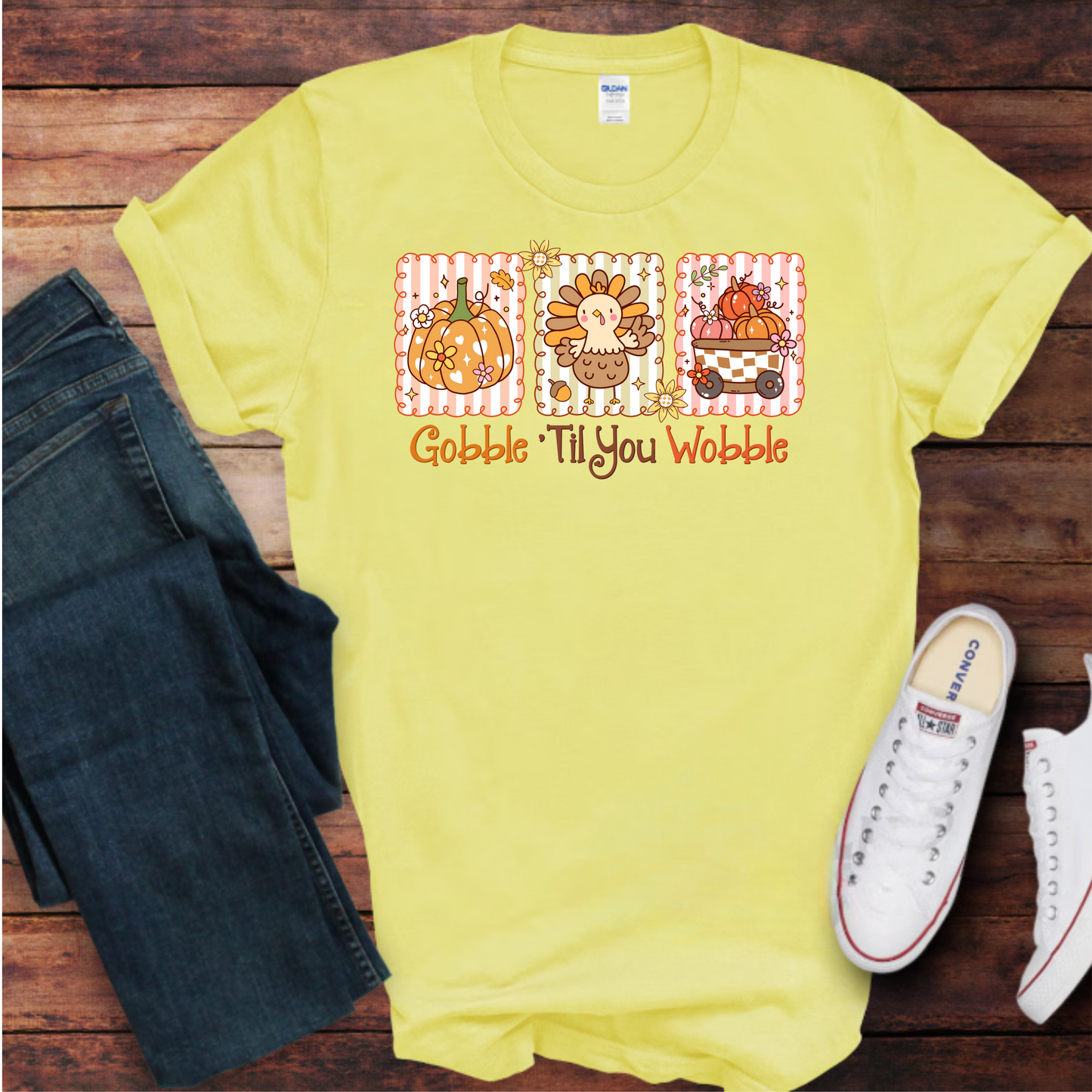 Thanksgiving Unisex T-Shirt Gobble til you wobble