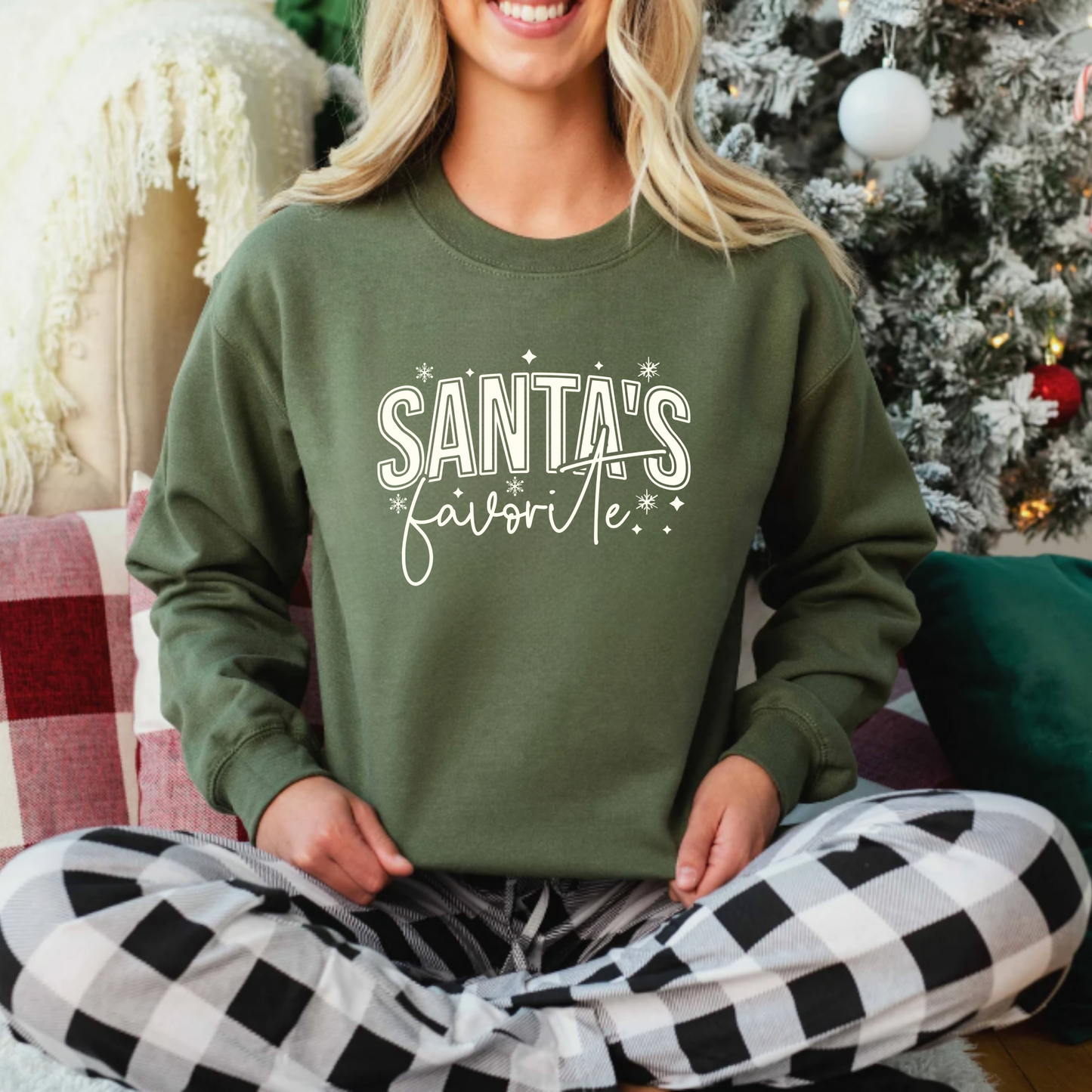 Christmas Santa's Favorite Crewneck Sweatshirt