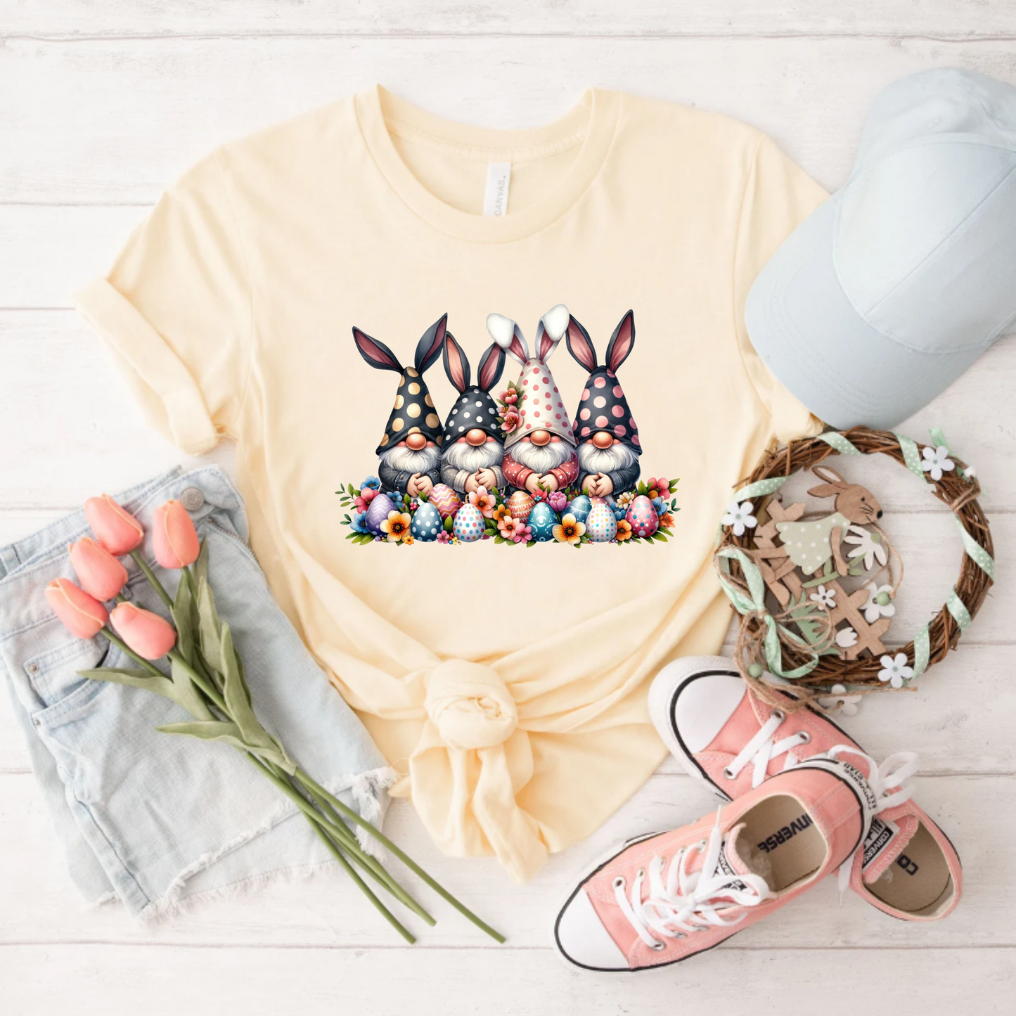 Gnome Easter Bunnies Tee