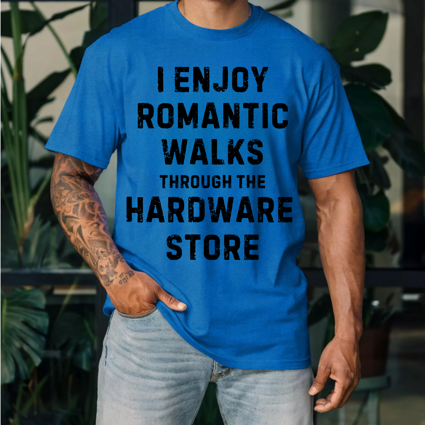 Mens Shirt Romantic Hardware Store Walks Tee