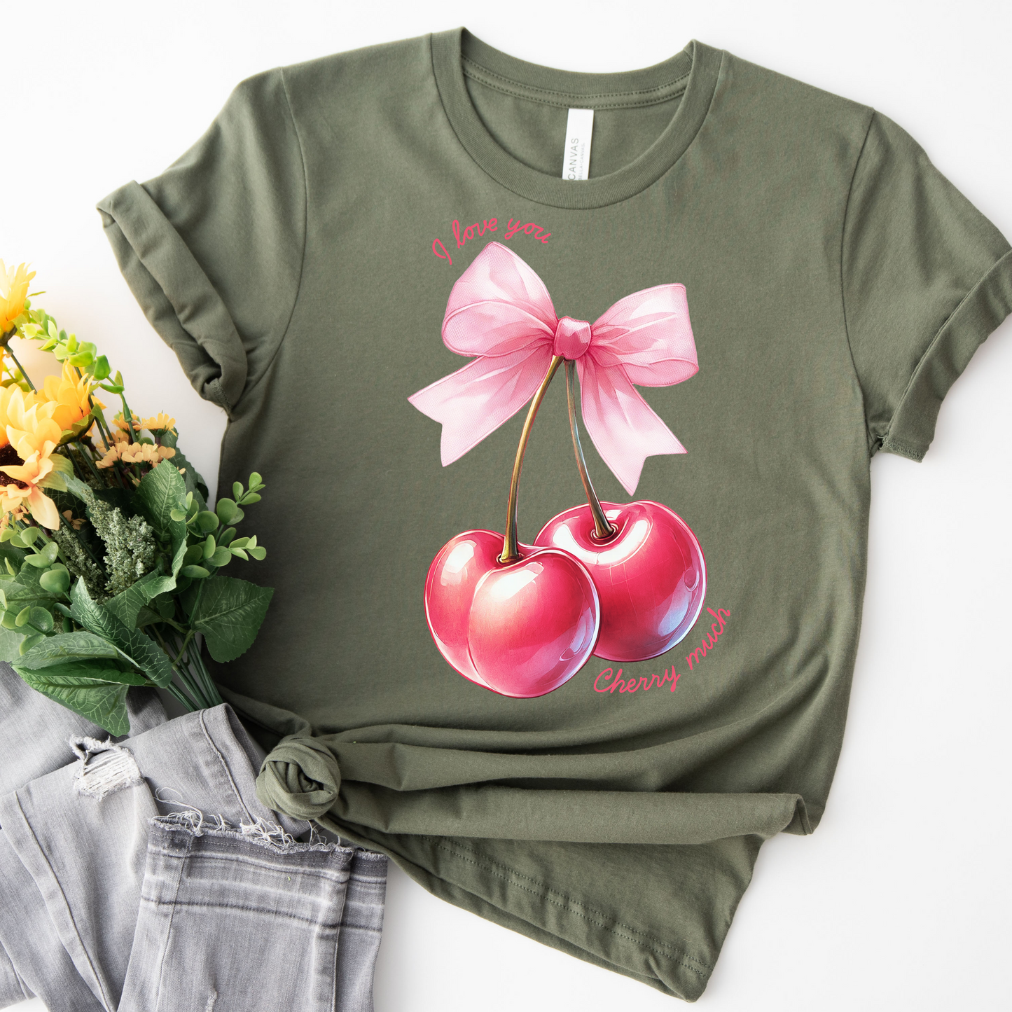 Valentines Day I love you cherry much Tee