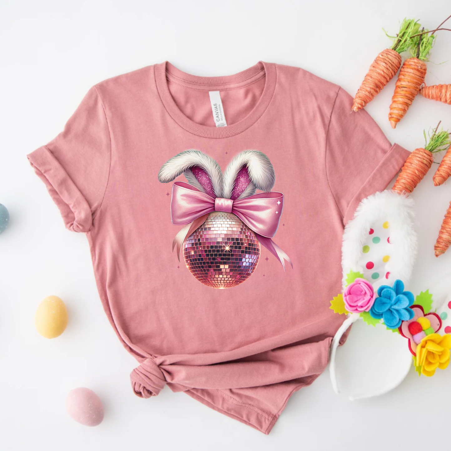 T-Shirt - Disco Ball Bunny Rabbit Graphic Tee