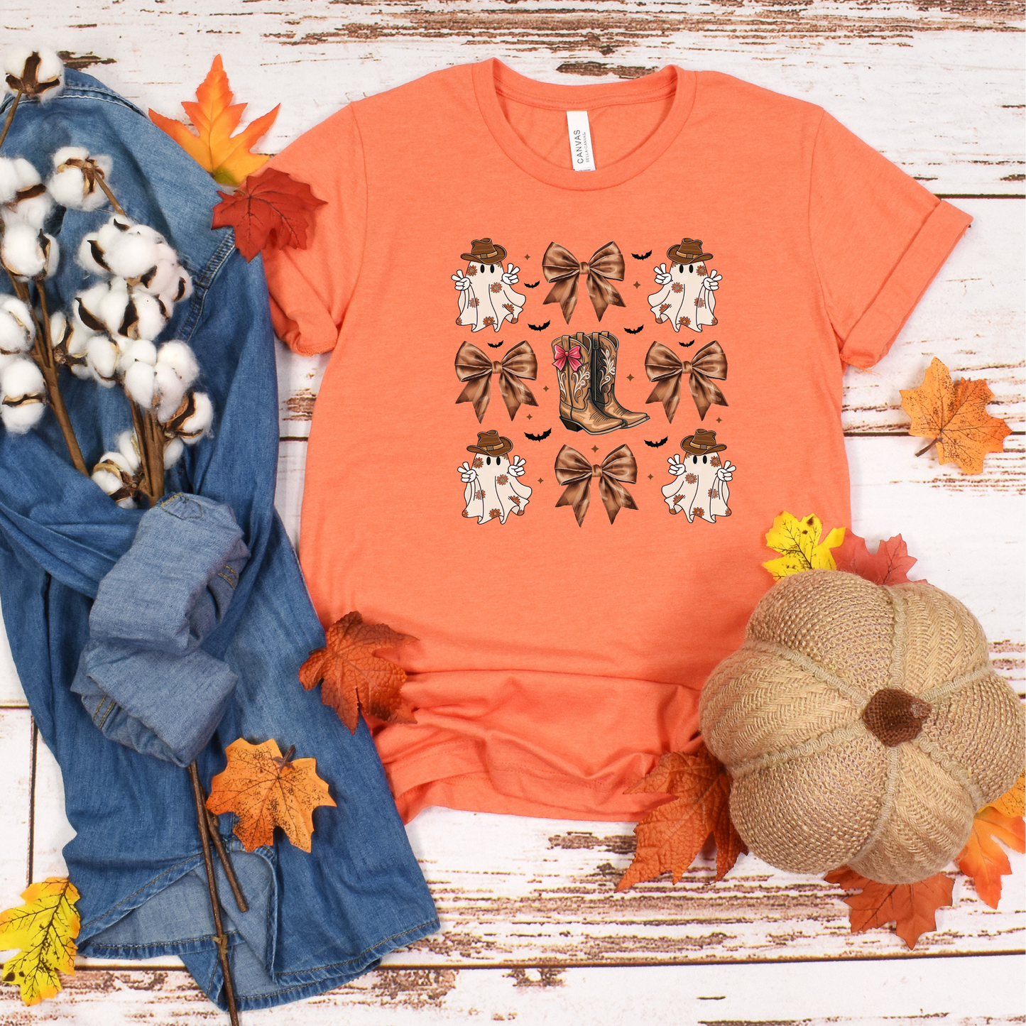 Western Ghosts and Boots Halloween T-Shirt